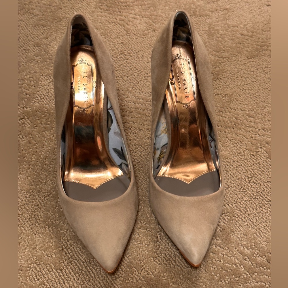 Light grey heels by Ted Baker